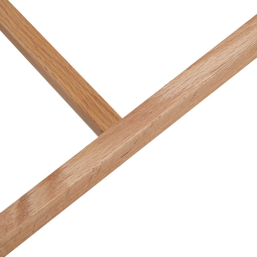 Natural Bar Stool - Brown Seat - View 8