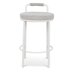 65CM White Bar Stool | Clay Grey (Set Of 2) | Myka Home