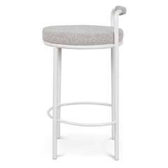 65CM White Bar Stool | Clay Grey (Set Of 2) | Myka Home