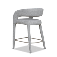 65CM Bar Stool | Chrome Grey | Myka Home