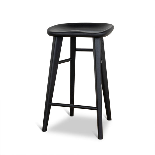 65cm Bar Stool | Full Black | Myka Home