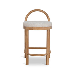 66cm Natural Bar Stool | Pale Beige | Myka Home