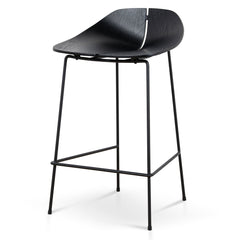65cm Bar Stool | Full Black | Myka Home