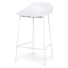 65cm Bar Stool | Full White | Myka Home