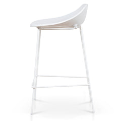 65cm Bar Stool | Full White | Myka Home
