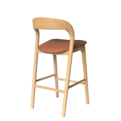 65cm Natural Bar Stool | Naxos Tan | Myka Home