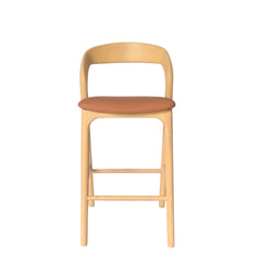 65cm Natural Bar Stool | Naxos Tan | Myka Home