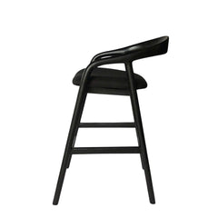 Bar Stool | Full Black | Myka Home