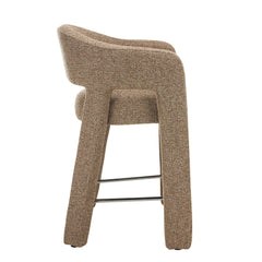 66CM Fabric Bar Stool | Verona Light Tan (Set Of 2) | Myka Home