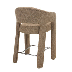 66CM Fabric Bar Stool | Verona Light Tan (Set Of 2) | Myka Home