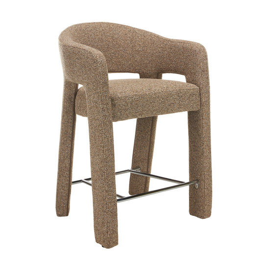 66CM Fabric Bar Stool | Verona Light Tan (Set Of 2) | Myka Home