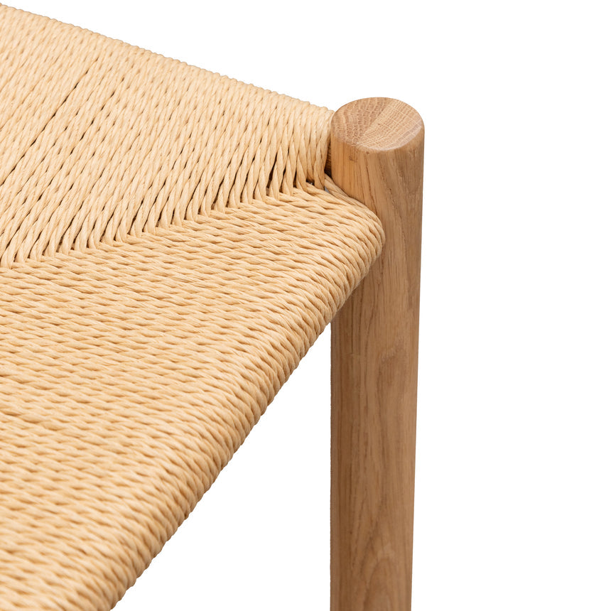 65cm Oak Bar Stool - Natural - View 7