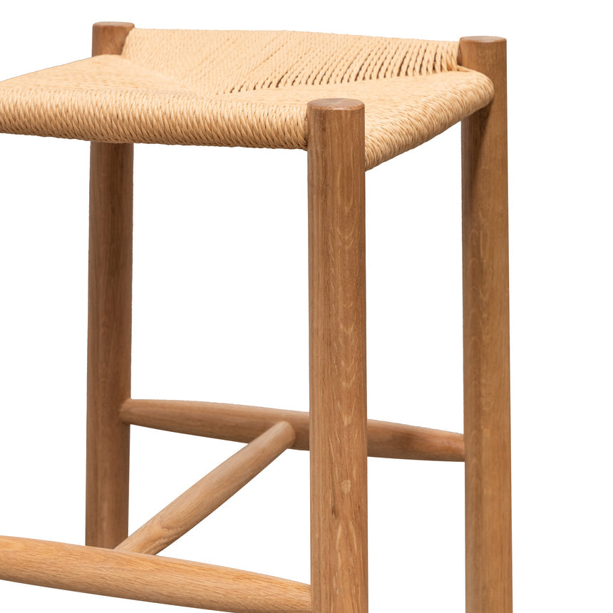 Oak Low Stool - Natural - View 5