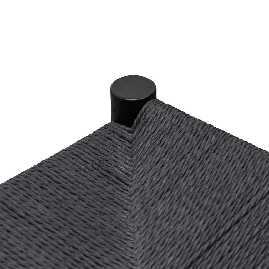 Oak Low Stool - Black - View 4