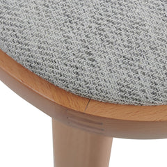 Ex Display - CBS6665-SD 65cm Bar Stool - Natural with Grey Seat