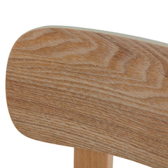 Ex Display - CBS6665-SD 65cm Bar Stool - Natural with Grey Seat