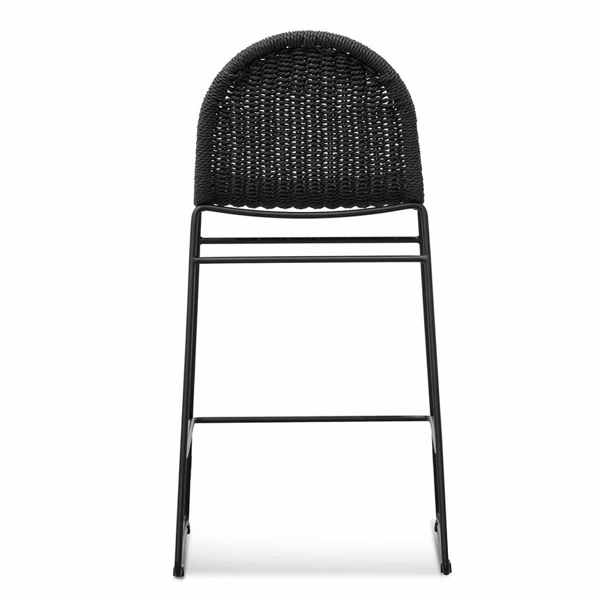 65cm Barstool - Full Black (Set of 2) - View 7