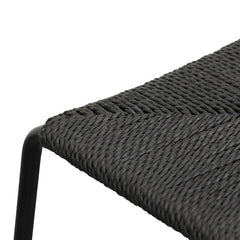 Ex Display - CBS6999-NH 65cm Rattan Barstool - Full Black