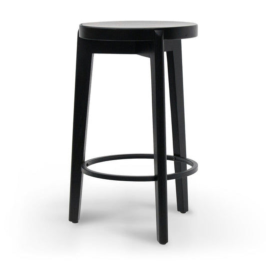 CBS8163-SU 65cm Solid wood Bar Stool - Full Black