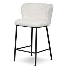 CBS8211-FH 65cm Fabric Bar Stool - Cloud Fur (Set of 2)
