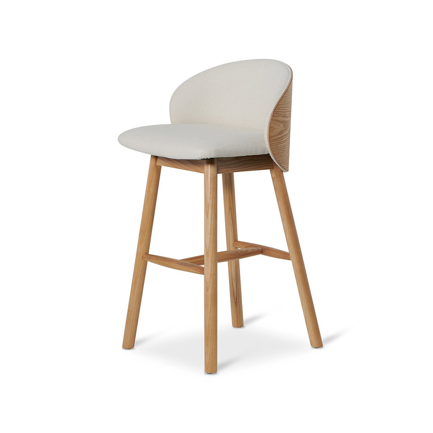 65cm Natural Bar Stool - Beige - View 3