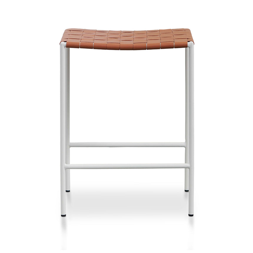 White Frame Bar stool - Tan (Set of 2) - View 3