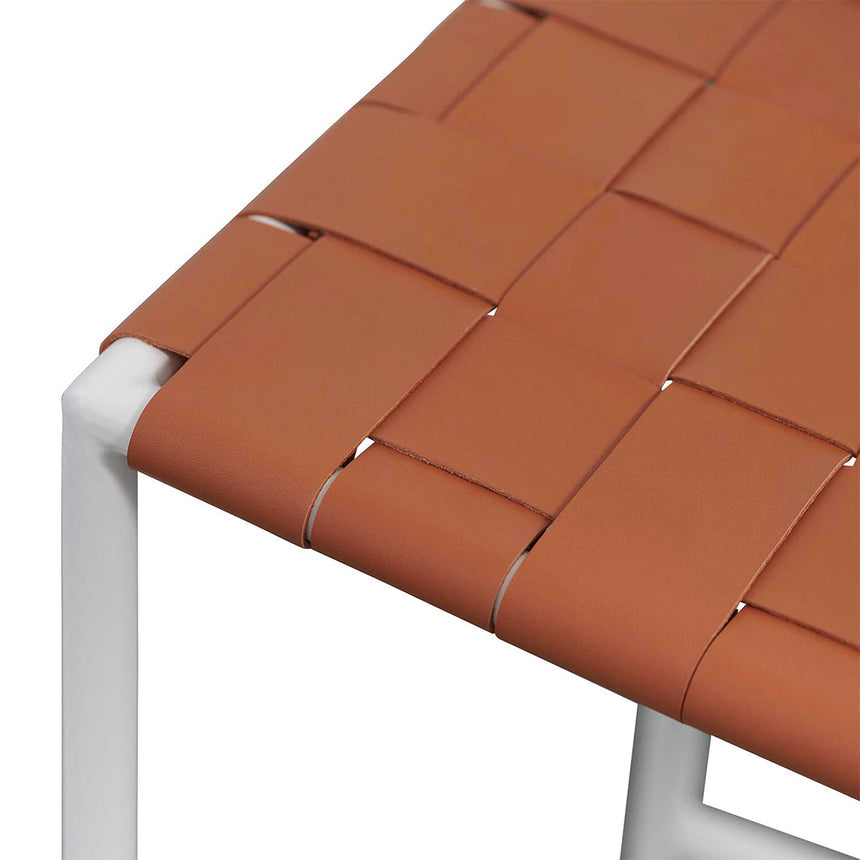White Frame Bar stool - Tan (Set of 2) - View 6