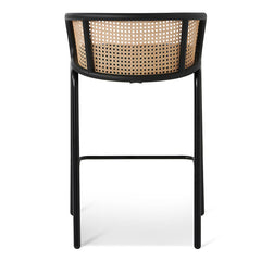 CBS8376-SD Fabric Bar Stool - Black Legs (Set of 2)