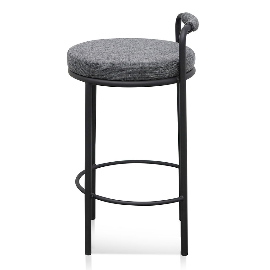 x2 65cm Bar Stool - Charcoal Grey (Set of 2) - View 5