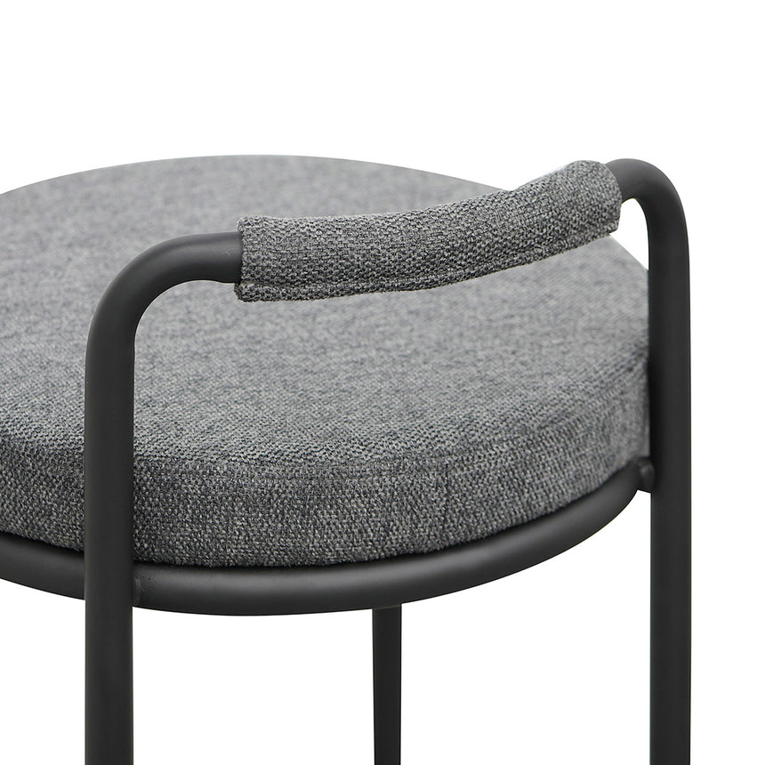 x2 65cm Bar Stool - Charcoal Grey (Set of 2) - View 8