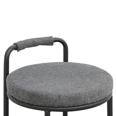 CBS8460-FHx2 65cm Bar Stool - Charcoal Grey (Set of 2)
