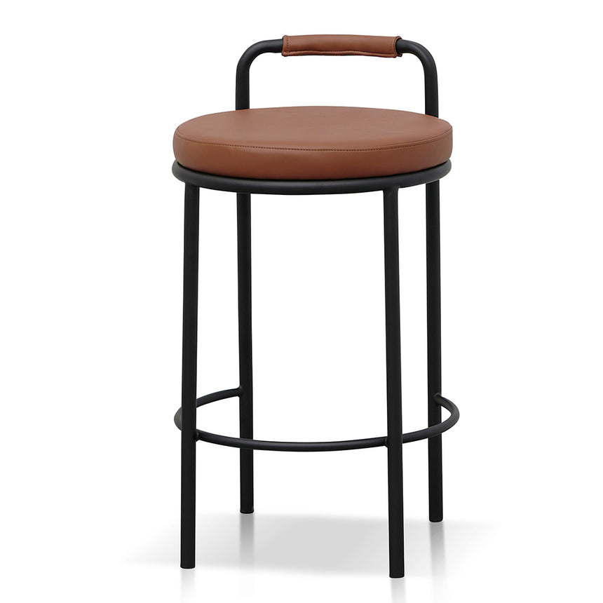 x2 65cm Bar Stool - Brown (Set of 2) - View 2