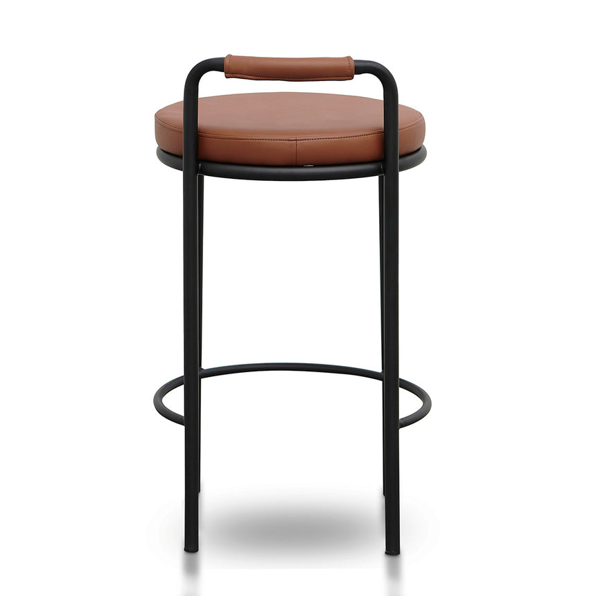 x2 65cm Bar Stool - Brown (Set of 2) - View 5