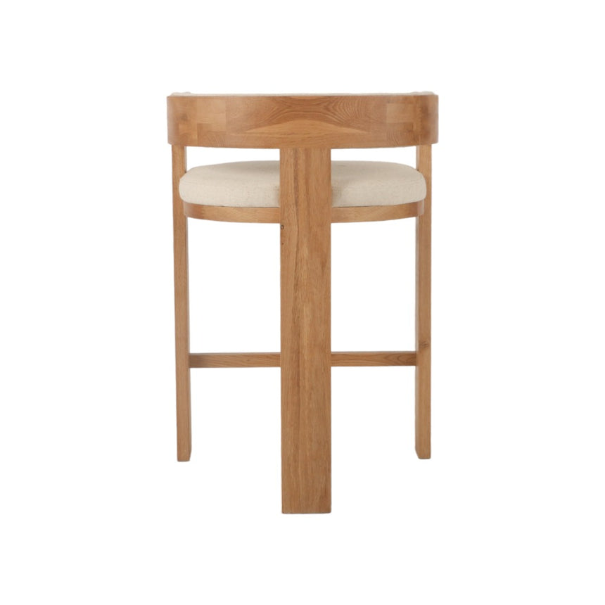 Natural Barstool - Light Beige - View 4