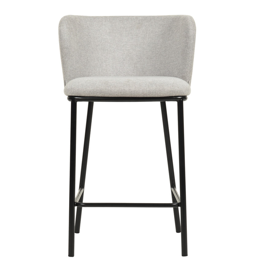 65cm Bar Stool - Coastal Light Grey (Set of 2) - View 2
