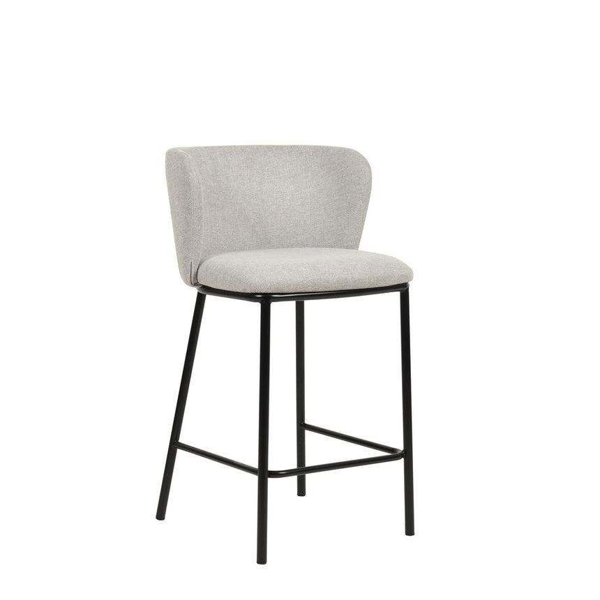 65cm Bar Stool - Coastal Light Grey (Set of 2) - View 5