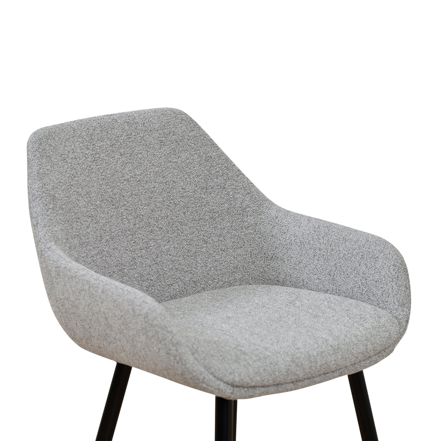 68cm Fabric Bar Stool - Spec Grey - (Set of 2) - View 9