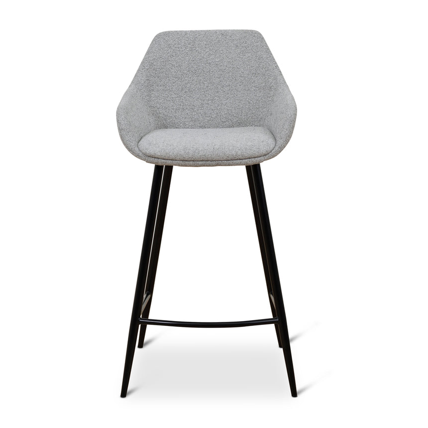 68cm Fabric Bar Stool - Spec Grey - (Set of 2) - View 3