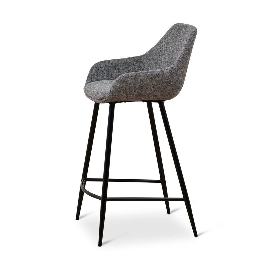 68cm Fabric Bar Stool - Spec Charcoal - (Set of 2) - View 8