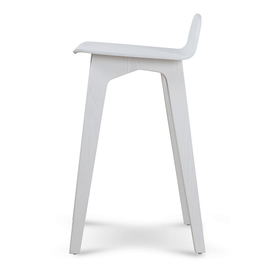 65cm Bar Stool - Full White - View 3