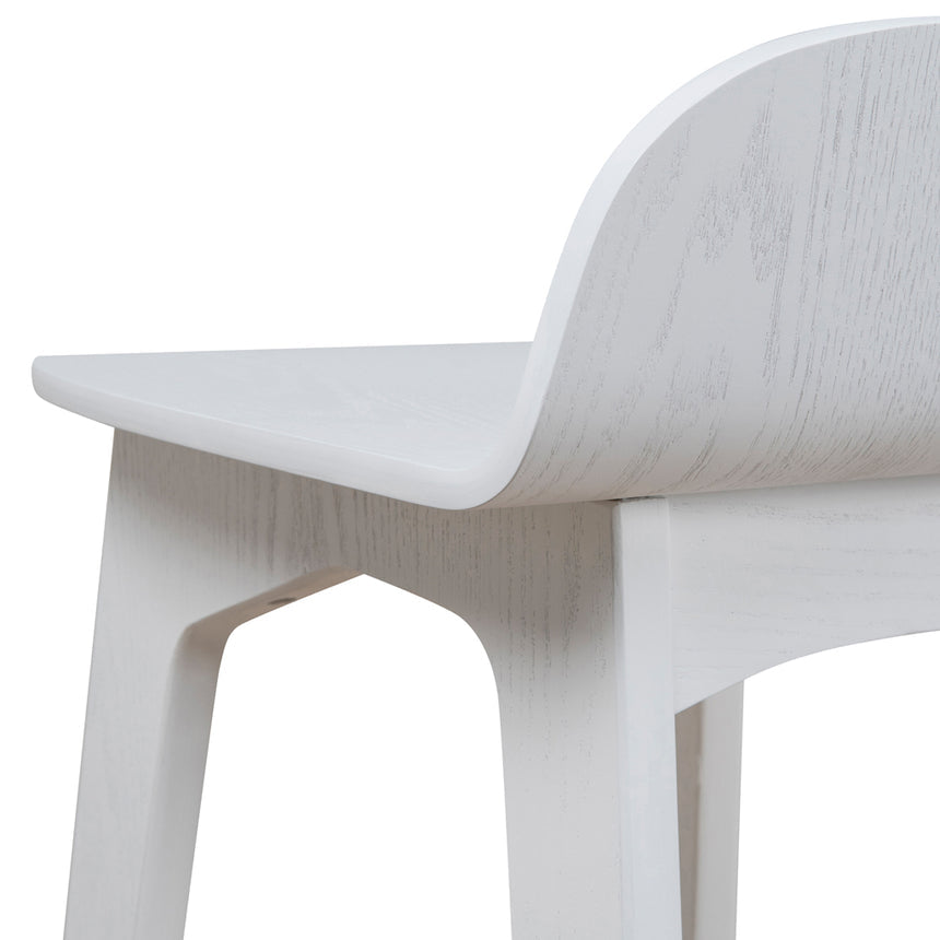 65cm Bar Stool - Full White - View 6