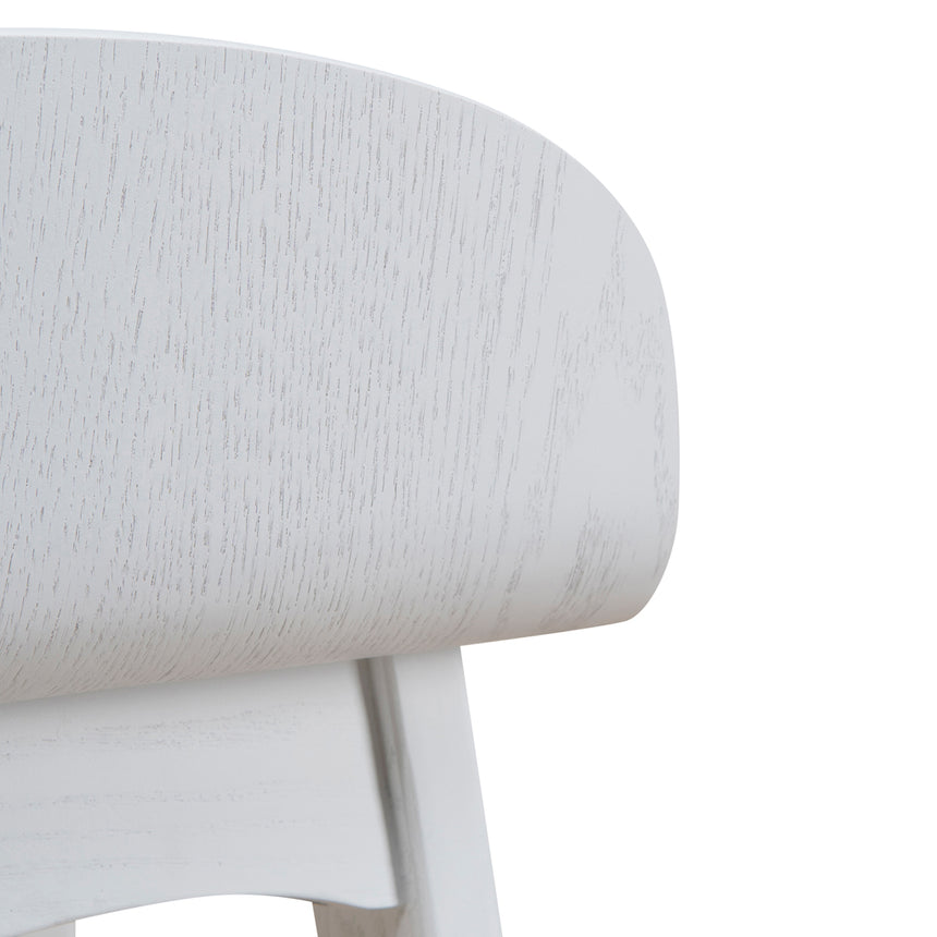 65cm Bar Stool - Full White - View 7