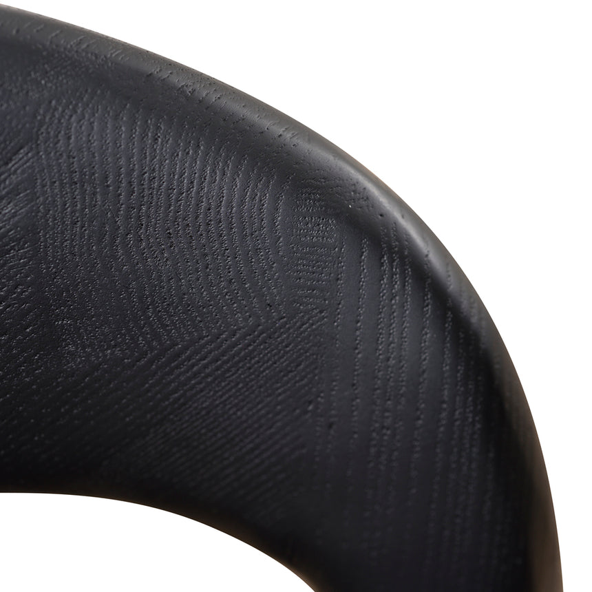 65cm Bar Stool - Full Black (Set of 2) - View 18