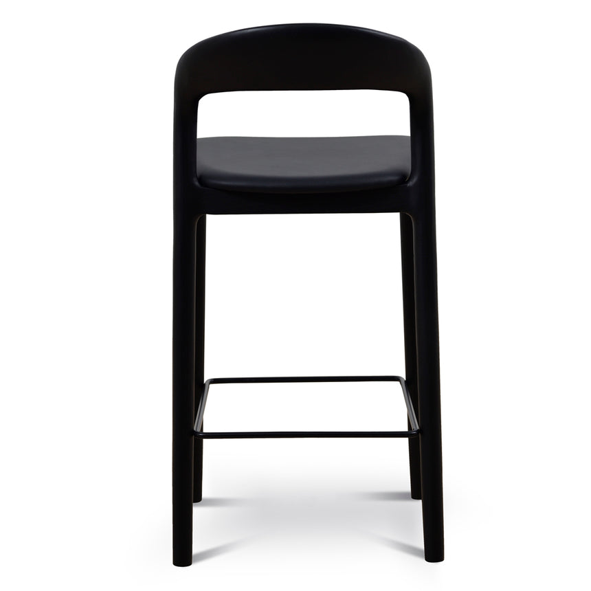 65cm Bar Stool - Full Black (Set of 2) - View 8