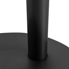 CBS8844-BS 68cm Brush Black Bar Stool - Silver Grey Boucle