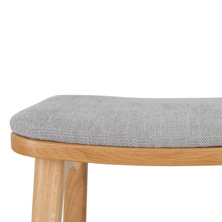 67cm Natural Bar Stool - Grey - View 13