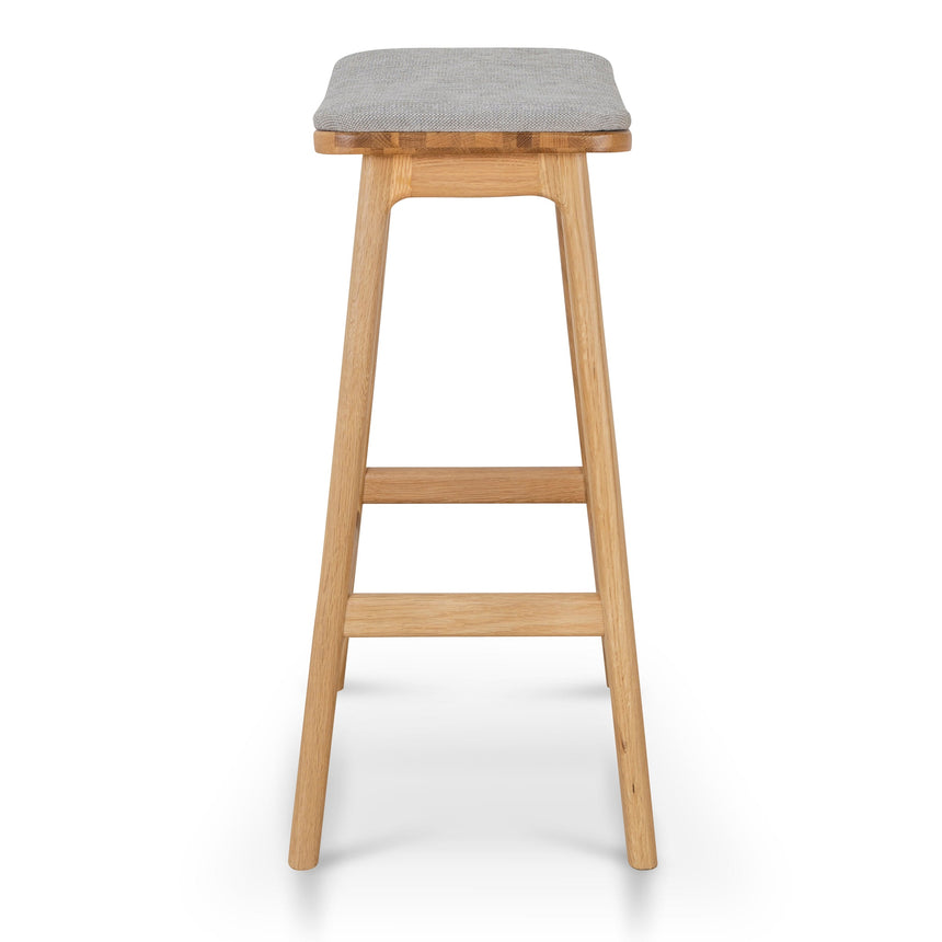 67cm Natural Bar Stool - Grey - View 3