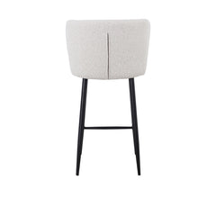 CBS8903-ST 65cm Bar Stool - Pearl Grey Boucle (Set of 2)