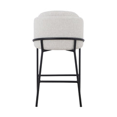 Ex Display - CBS8905-ST 65cm Bar Stool - Pearl Grey Boucle