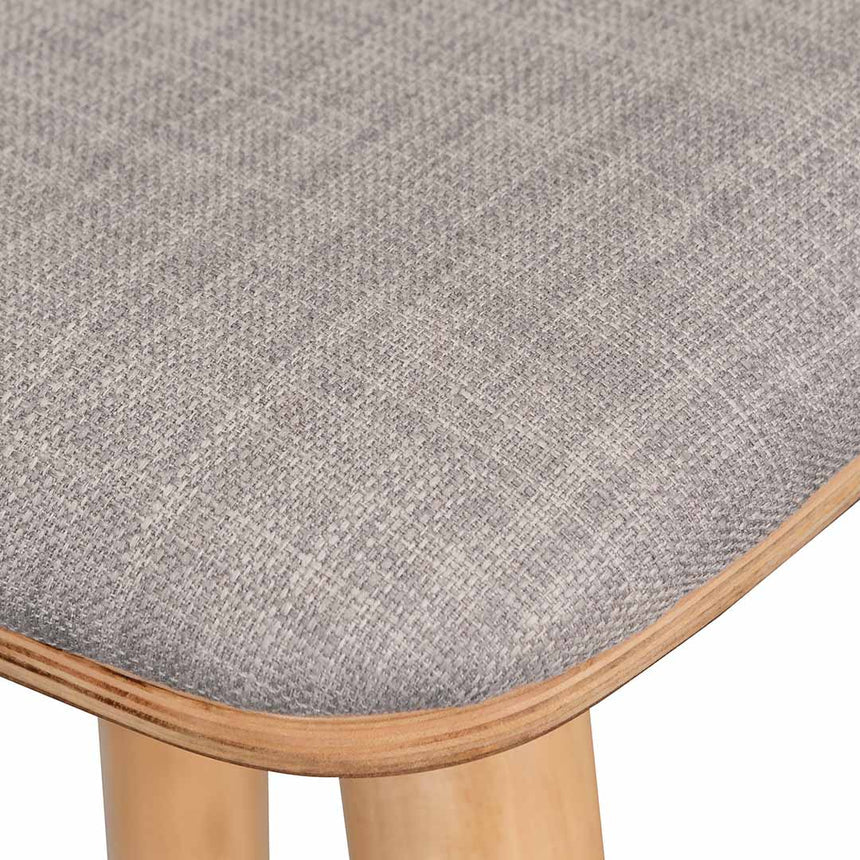 65cm Bar Stool - Grey - Natural - View 12